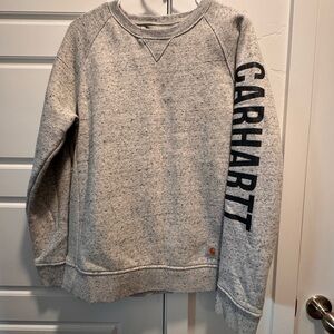 Carhartt Gray Sweatshirt with Black Logo